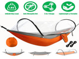 3-in-1 Camping Hammock with Automatic Pop-Up Mosquito Net, Lightweight 70D Nylon Portable Hammock 82727197
