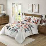 Full/Queen 3 Piece Floral Cotton Duvet Cover Set B035P148367