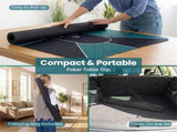 70"35" 10-Player XL Poker Table Mat, Non-Slip Rubber Base Spill-Proof Multi-Spandex Table Top with 18695433