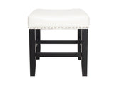 26-inch Backless Ivory Leather Counter Stool 74493.00IVR