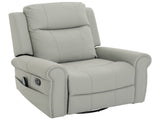 Manual Recliner 270&degSwivel Rocker Recliner Chair PU Leather Recliner with Massage and Heating, N763P363558E