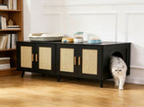 Wooden Cat Box Cabinet 38341841