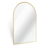 ZUN Gold 24x32 INCH Metal Arch Barhroom mirror W2203P220256