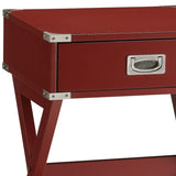 Babs Red Finish Accent Table B2726P270995