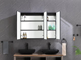 48 x 30 inch LED Lighted Bathroom Medicine Cabinet with Mirror, Sockets, Dimmable, Anti-Fog W2287P281364