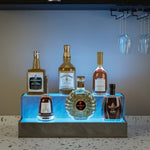 ZUN LED Lighted Liquor Bottle Display Shelf, 20 Inch Bar Display Shelf, DIY Illuminated Bottle Shelf W2178P163141