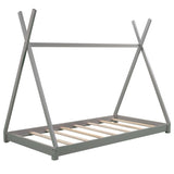 Twin Size House Platform Bed with Triangle Structure,Gray WF283047AAE