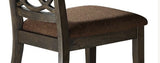 Jameson Brown Fabric & Espresso Finish Side Chair B2726P272385