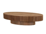 Modern Handcraft Drum Table Length 43.7 inch Ellipse Table for Living Room,Oval Small W2582P188737