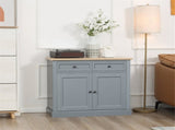 Kitchen Sideboard 2 Drawers, Double Doors, Sturdy Storage Cabinet for Home 44210133