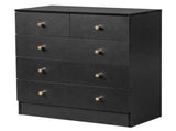 Modern Simple 5-Drawer Dresser Black 95957598