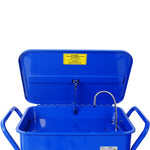 ZUN Mobile Parts Washer, 20 Gallon Capacity Portable Parts Cleaner for Use with Water Based Cleaning W465P149908