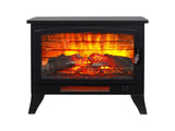 21 inchThree-sided Freestanding Electric Fireplace Stove heater with 3D Flame effect with remote 84633594
