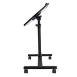 ZUN Four-Wheel Multifunctional Flat Surface Lifting Computer Desk Black 12535669