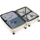 Luggage Sets 4 Piece, ABS Durable Suitcase with Travel Bag, Cup Holder, ABS Hard Shell Luggage with N726P296017R
