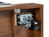 K&K 55.5" Farmhouse Kitchen Island with Drop Leaf, Kitchen Storage Island with Barn Door, Power N707P288229B