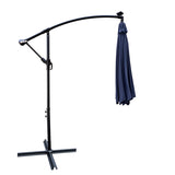 10 ft Outdoor Patio Umbrella Solar Powered LED Lighted Sun Shade Market Waterproof 8 Ribs Umbrella W65690319