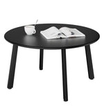 Patio Coffee Table, Metal Steel Outdoor Round Table, Weather Resistant Steel Side Table for 18230579