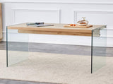The top of the coffee table is made of medium density fiberboard and wooden stickers, with W1151P183734