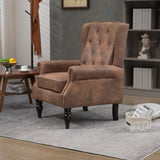 COOLMORE Wood Frame Armchair, Modern Accent Chair Lounge Chair with Sturdy Wood Legs for Living Room W395109982