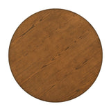 ZUN TOPMAX Mid-Century Solid Wood Round Dining Table for Small Places, Walnut Table WF296298AAD