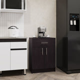 Mayorca Multistorage Pantry Cabinet, One Drawer, Two Interior Shelves Black Wengue B200P286970