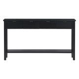 ZUN U_STYLE Contemporary High-Quality Entryway Console Table with 4 Spacious Drawersm,1 Practical Bottom N711P218638B