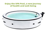 Large tub for 4 to 6 People, Portable Outdoor spa with 150 airjets and 1 Thermal Cover Massage 25339527