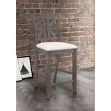 Barn Grey and Light Khaki Counter Height Stool B062P153498