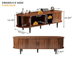 TV Stand, 47" Modern TV Console Table with Storage Compartment and Sliding Door, Gaming W2641P329199