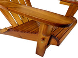 Outdoor or indoor Wood Adirondack chair, foldable, OAK W495P286083