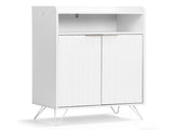 Shoe with grille panel, two doors, open top, and two hooks on the legs particleboard 99916761