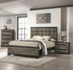 ZUN 1pc Contemporary 2-Drawer Nightstand Brown Gray Finish Wooden Bedroom Furniture B011P210423