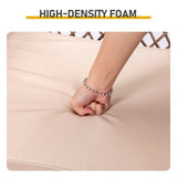 Rattan rocking chair with sparse backrest, brown rattan, beige cushion 01872444