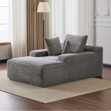 Oversized Chaise Lounge Chair Cozy Cloud Couch, Modern Plush Corduroy Upholstered Sleeper Sofa 96655952