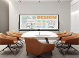 360&deg Rotating Double-Sided Magnetic Whiteboard, 182.8891.44cm Writing Surface Mobile Dry Erase 13556129