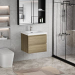 ZUN 30" Floating Bathroom Vanity with Sink, Modern Wall-Mounted Bathroom Storage Vanity Cabinet with W1920P177544