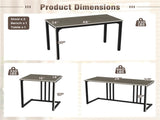 4-Piece Dining Table Set with Bench & 2 Stools, Space-Saving Nested Design, Oak 49005212