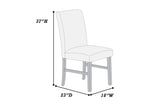 Fog Corduroy Set of 2pc Dining Chairs Modern Upholstered Seat Back Kitchen Dining Room Furniture B011P334822