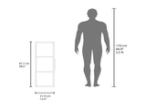 Magna Medicine 38"H Single Door Cabinet, Three Shelves, White B097P474282