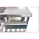 Stainless Steel Kitchen Sink Commercial Freestanding Utility Sink with Drawer and Pull-Out Faucet 48168067