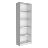 Home 4 Shelves Bookcase with Multi-Tiered Storage -White -Office B200137828