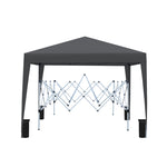 ZUN Outdoor 10x 10Ft Pop Up Gazebo Canopy Tent Removable Sidewall with Zipper,2pcs Sidewall with W419P147521