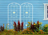4 Pack Metal Garden Trellis 86.7" x 19.7" Rustproof Trellis for Climbing Plants Outdoor Flower W1586P151252