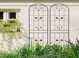 4 Pack Metal Garden Trellis 86.7" x 19.7" Rustproof Trellis for Climbing Plants Outdoor Flower W1586P268043