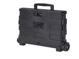 Bin Collapsible Utility Cart, Plastic, Black, 15" x 13" x 14.2" 41709974