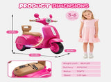 12V Kids Ride On Electric Scooter w/Bright Headlights&ColorChasing LED Light Strips,Easy FootPedal W1578P536313