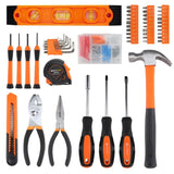 ZUN 152 piece Tool Set General Hand Tool Kit with Plastic Toolbox Storage Case Automotive Wrench Sets 42357518