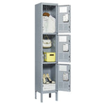 ZUN 3 Door 66"H Metal Lockers With Lock for Employees,Storage Locker Cabinet for Home Gym Office School 14420504