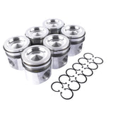 Pistons & Rings Kit For Dodge Ram 2500 3500 5.9L Cummins 24V 2004-2006 3966678 3970192 4089669 15670389